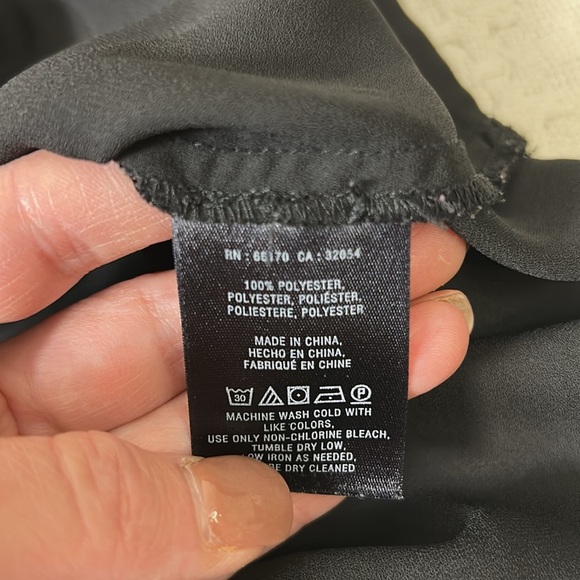 Anthropologie Maeve Chiffon Crossover Long‎ Sleeve Top blouse Size 10 - Picture 5 of 6